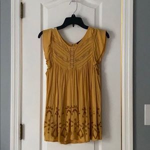 Yellow American Eagle Blouse